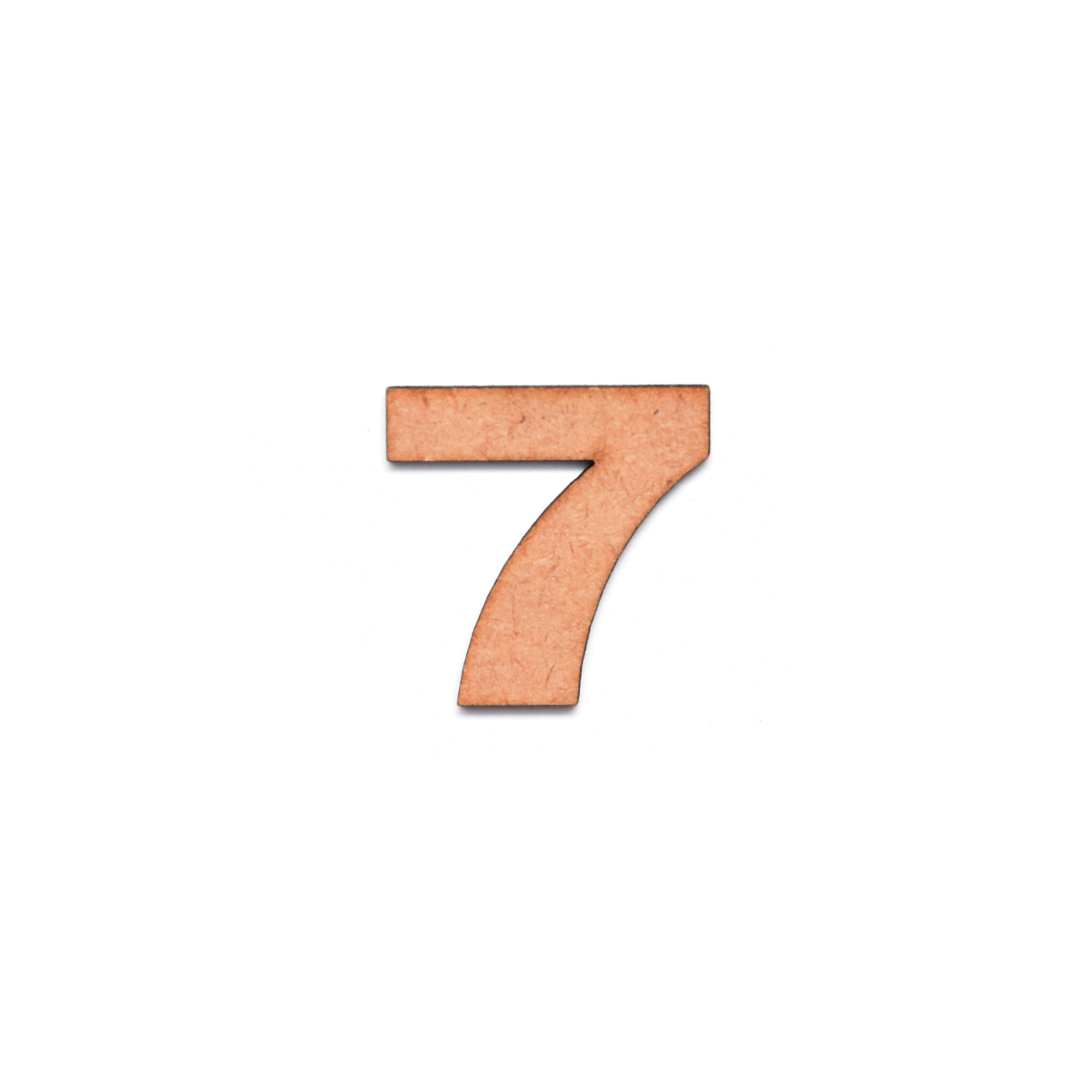 MDF Numerical 7 1inch 2mm Thick 1pc