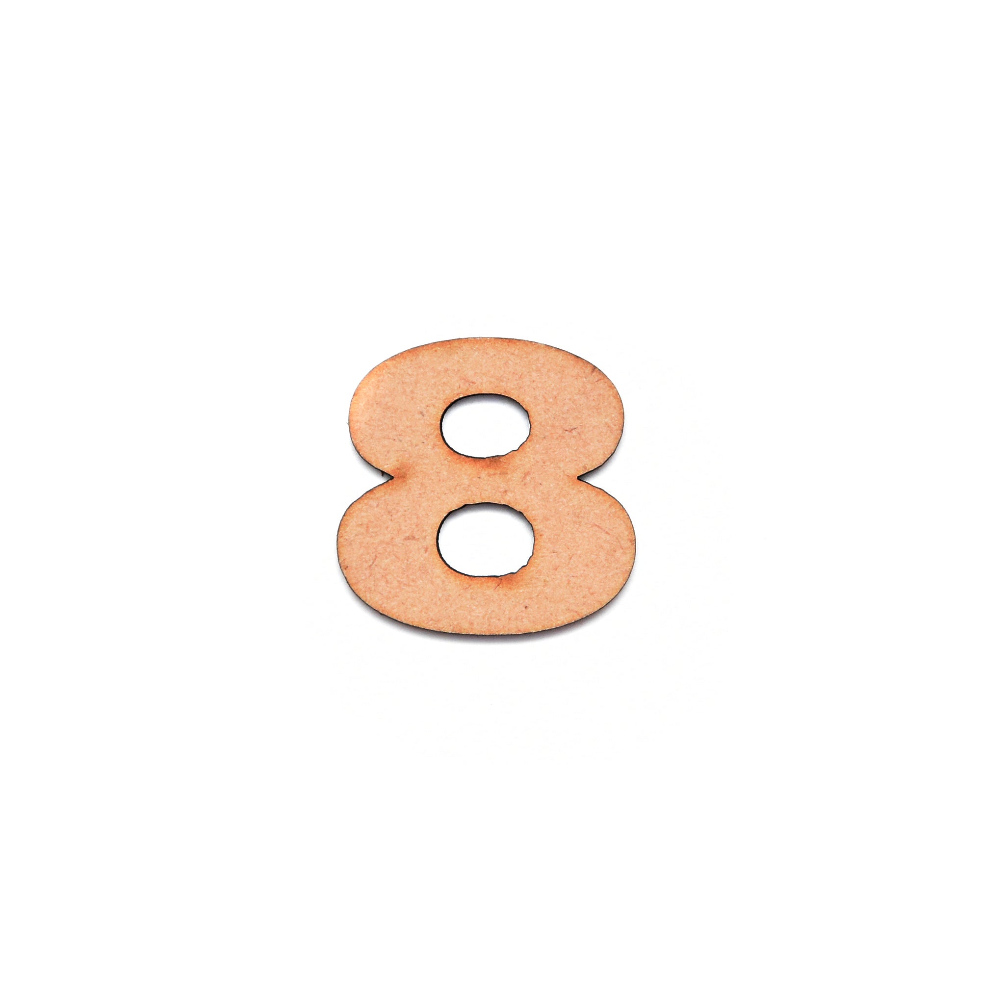 MDF Numerical 8 1inch 2mm Thick 1pc
