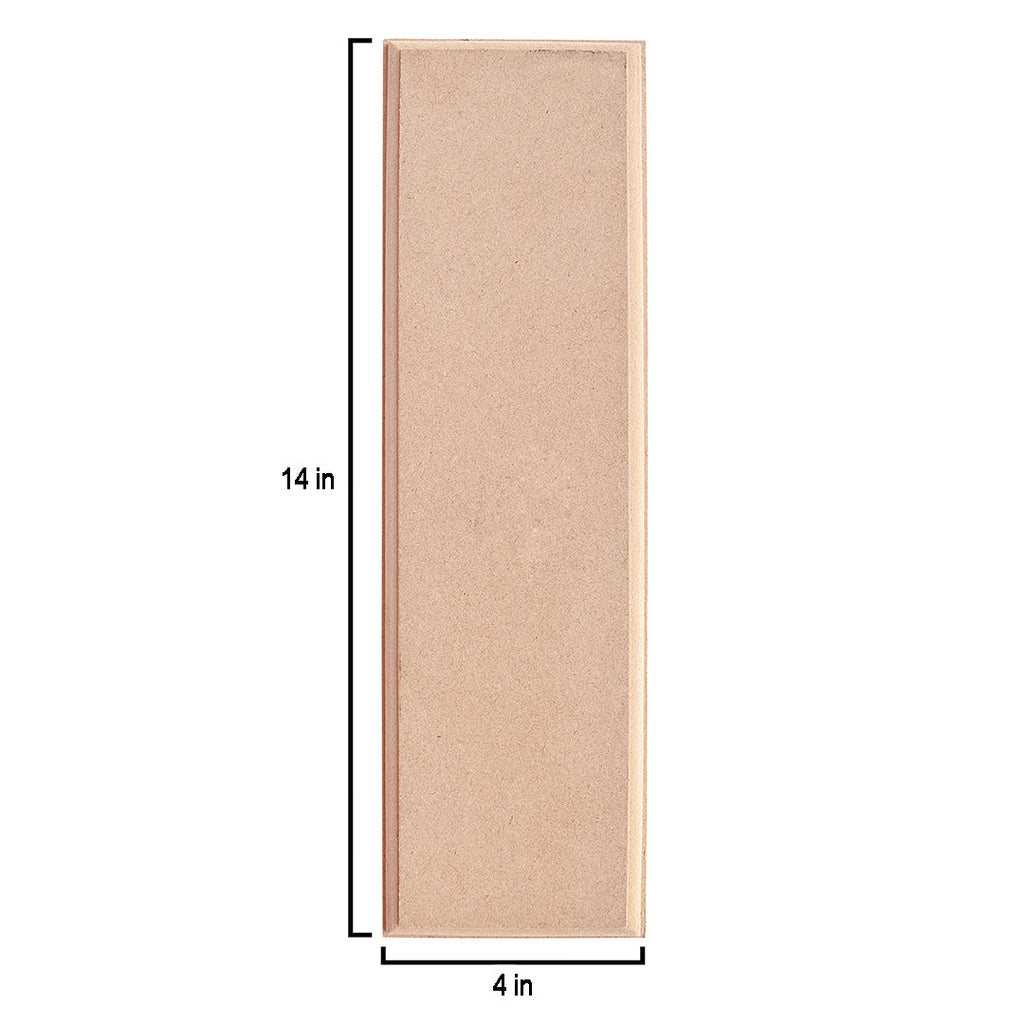 MDF Designer Blank Rectangle 14 X 4Inch 12Mm Thick 1Pc Lb