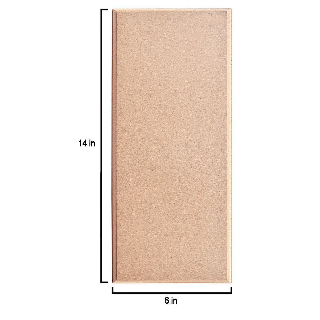 MDF Designer Blank Rectangle 6 X 14Inch 12Mm Thick 1Pc Lb