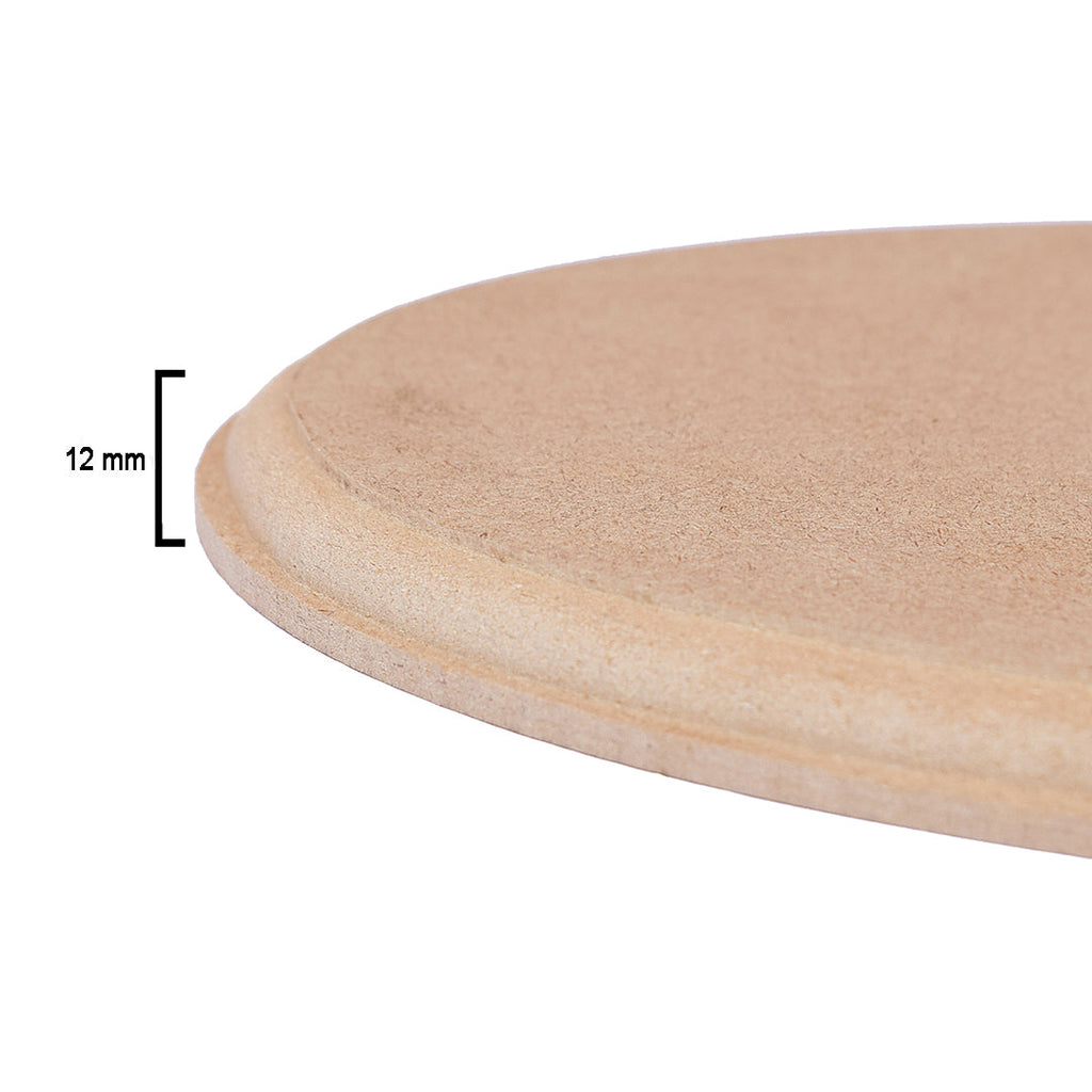 MDF Designer Blank Oval 6 X 10Inch 12Mm Thick 1Pc Lb