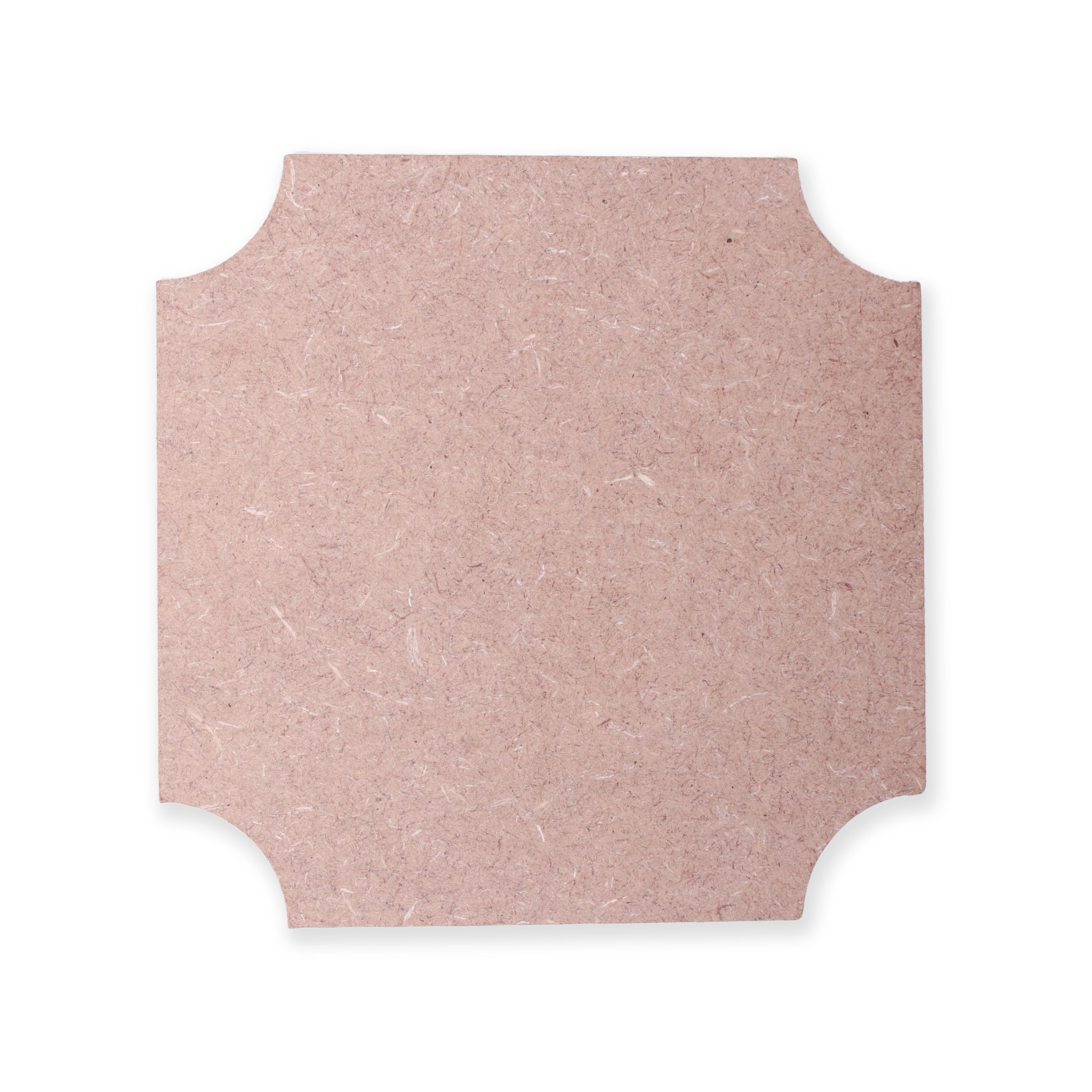 MDF Coaster Indented Square W4 X H4inch 5.5mm Thick 1pc