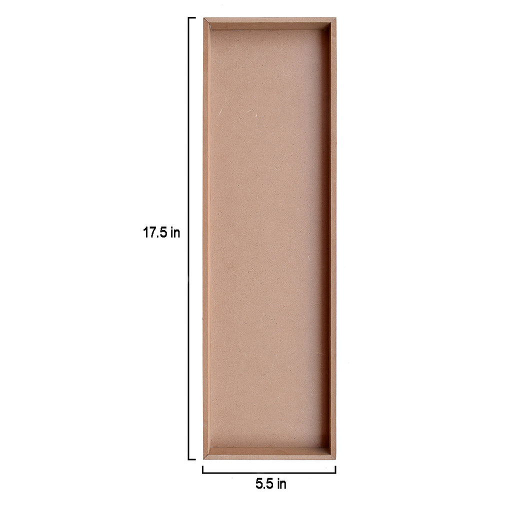 MDF Rectangular Tray W5.2 X H17.7Inch 5.5Mm Thick 1Pc