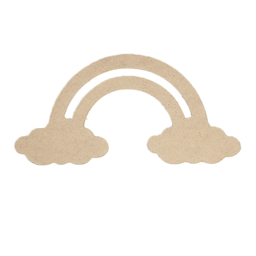 MDF Rainbow Cloud W6.7 X H3.2Inch 5.5Mm Thick 7Pc Lb