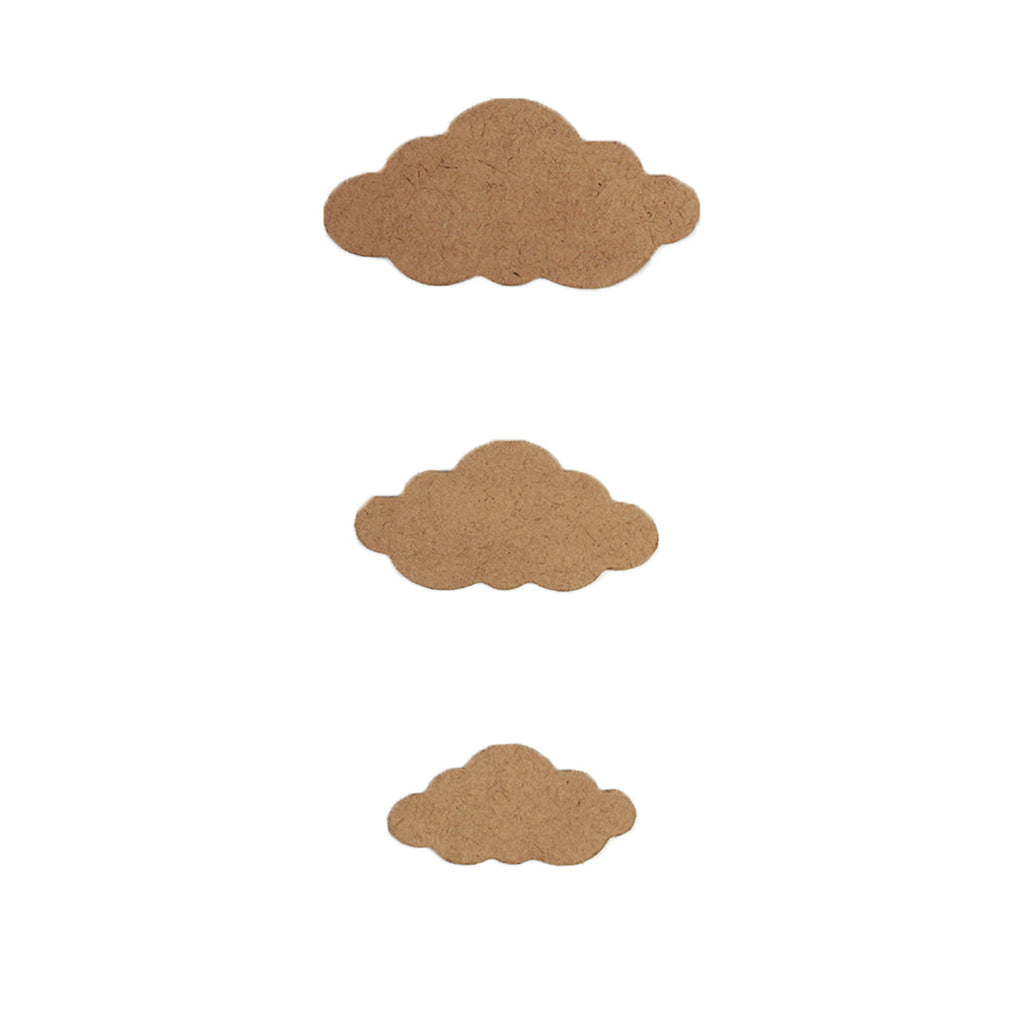 MDF Rainbow Cloud W6.7 X H3.2Inch 5.5Mm Thick 7Pc Lb
