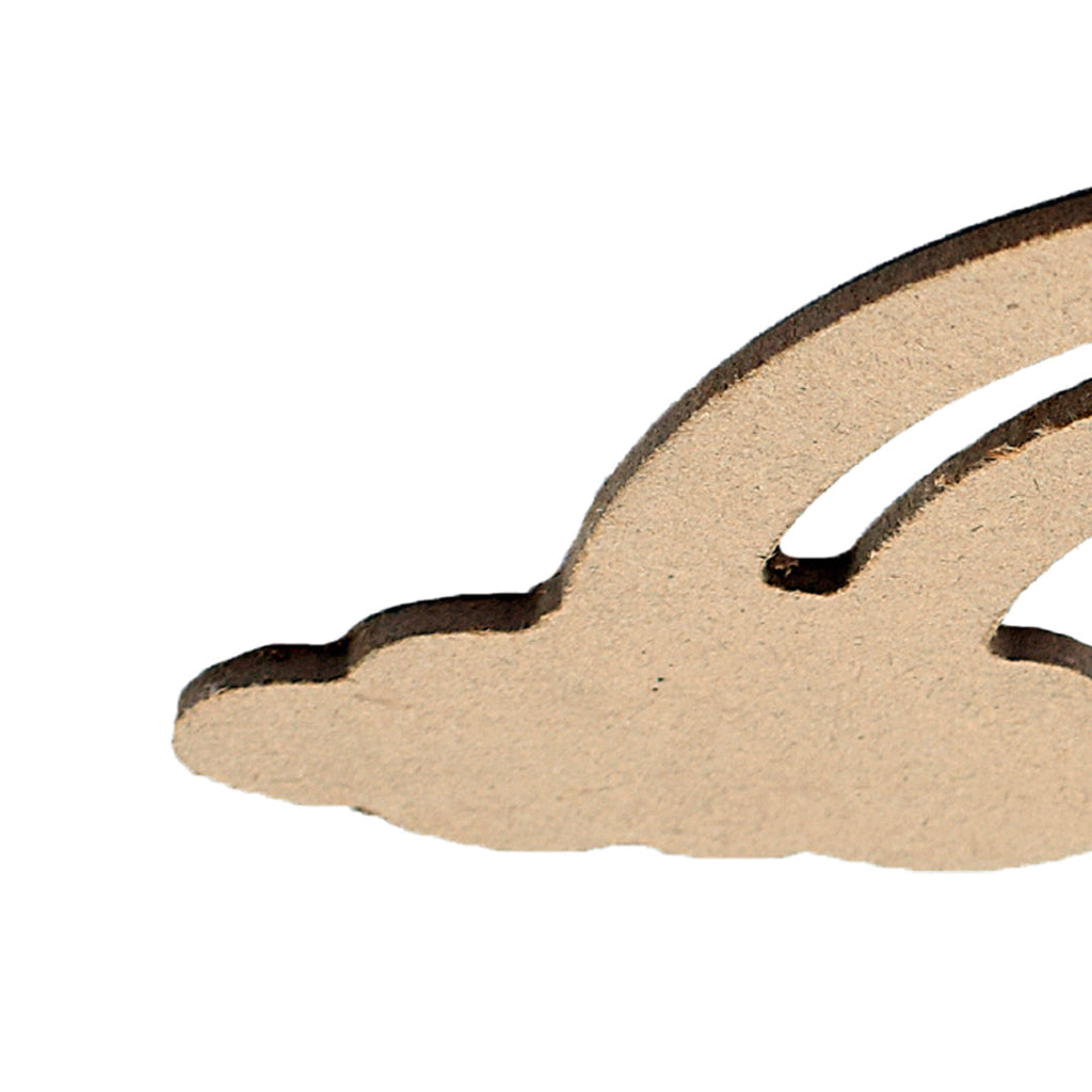 MDF Rainbow Cloud W6.7 X H3.2Inch 5.5Mm Thick 7Pc Lb