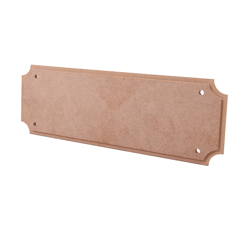 MDF Designer Blank - Ornate Plaque - W12 X H4Inch - 5.5Mm Thick 1Pc