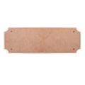 MDF Designer Blank - Ornate Plaque - W12 X H4Inch - 5.5Mm Thick 1Pc