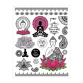 Deco Transfer Sheet Blissful Buddha 10Inch X 7.5Inch 1Pc Lb