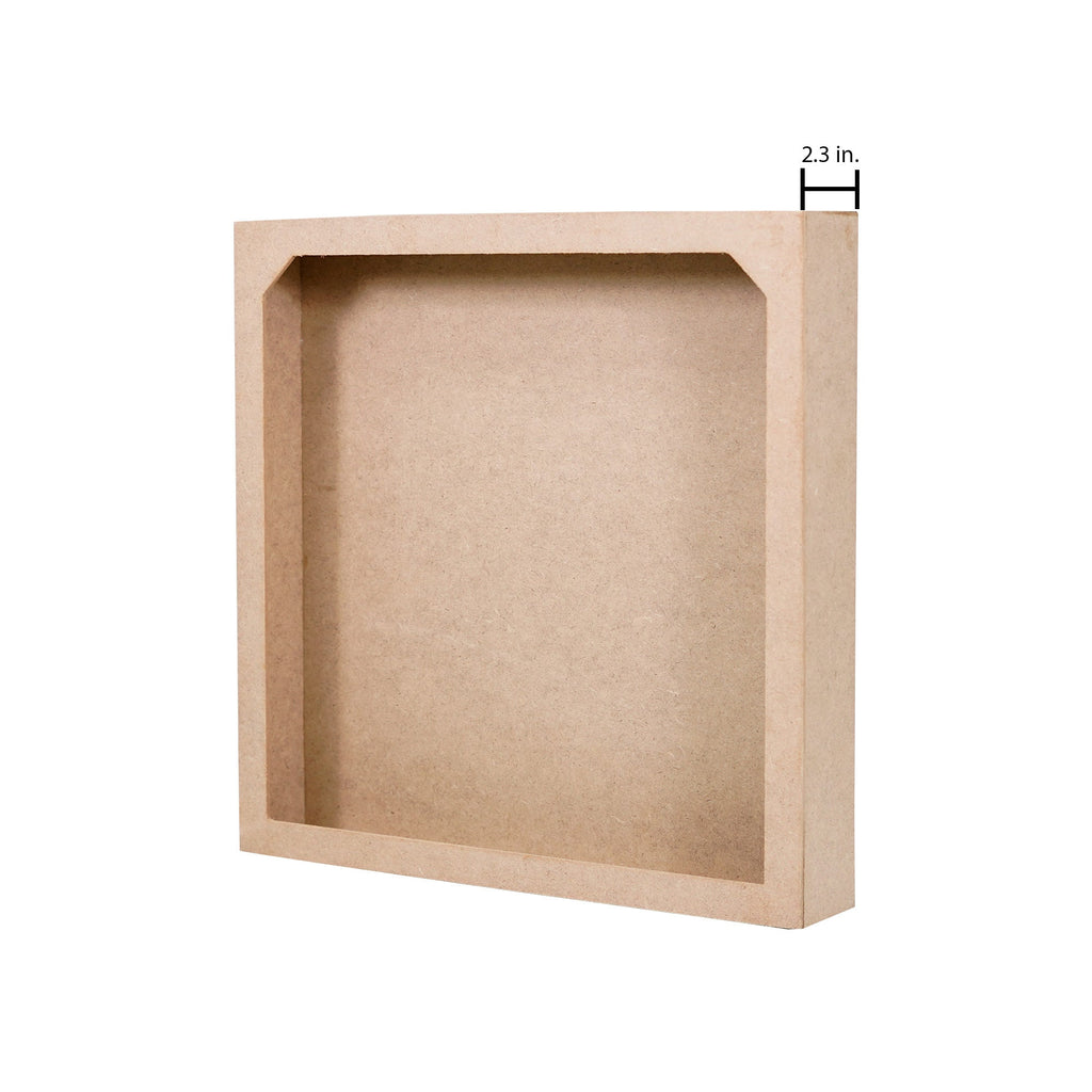 MDF Shadow Box Shadow Box W12.5 X H12.5 X D2.3Inch 2.9Mm Thick 1Pc Lb