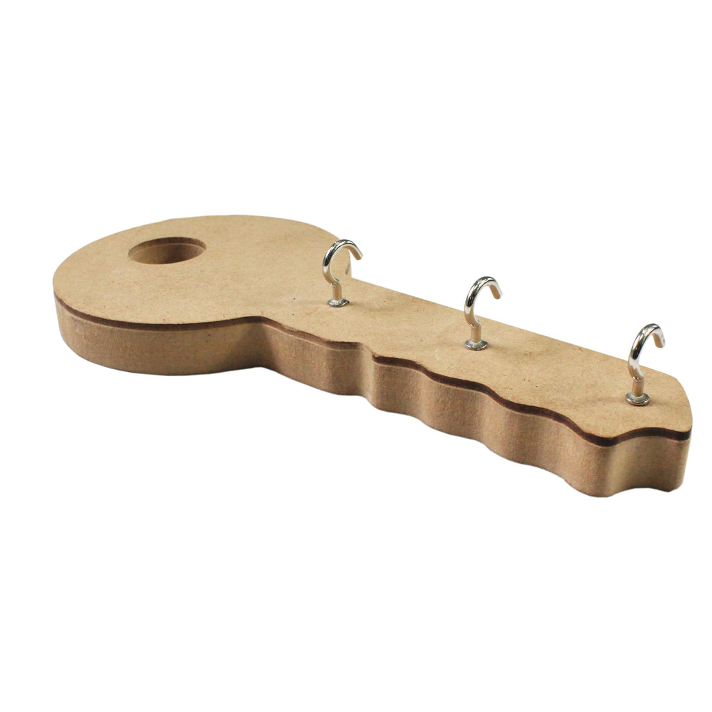 MDF Key Holder Key W9.3 X H4.3 X D0.7Inch 1Pc Lb