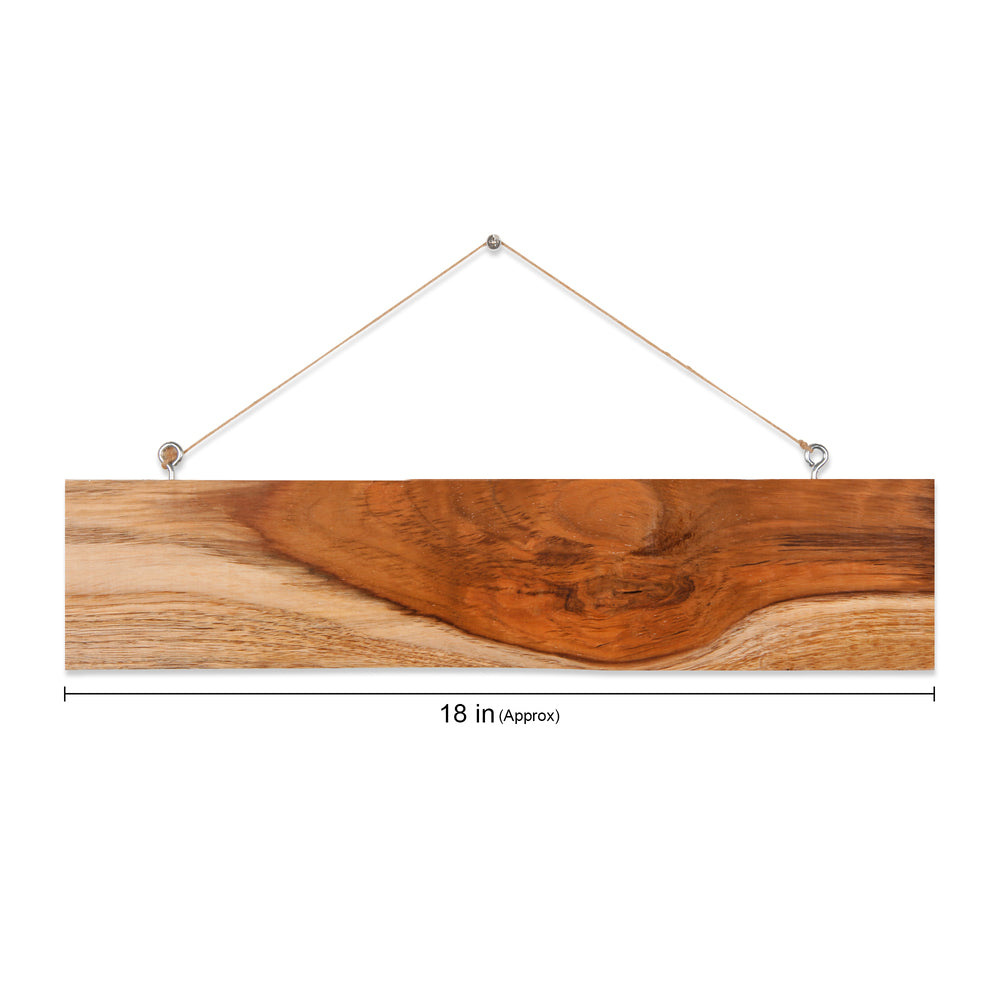 Teak Wood Rustic Hanging Panel  18  inch 1PC