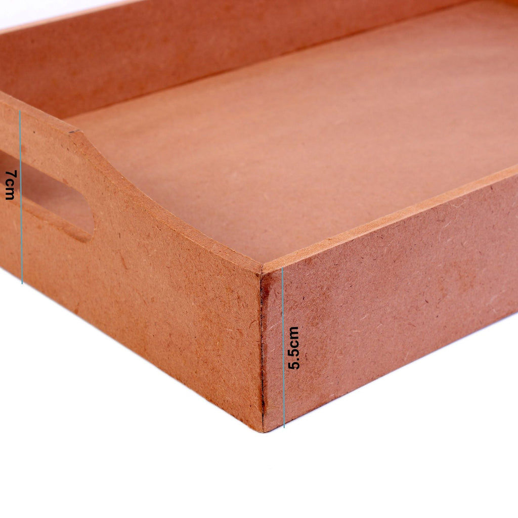 MDF Serving Tray 10.5 X 15.5 X 2.75Inch 5.5Mm Thick 1Pc Lb