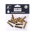 Clock Mirror Acrylic Tick Marks Gold 1Inch 2.7Mm Thick 12Pc Pbhc Lb