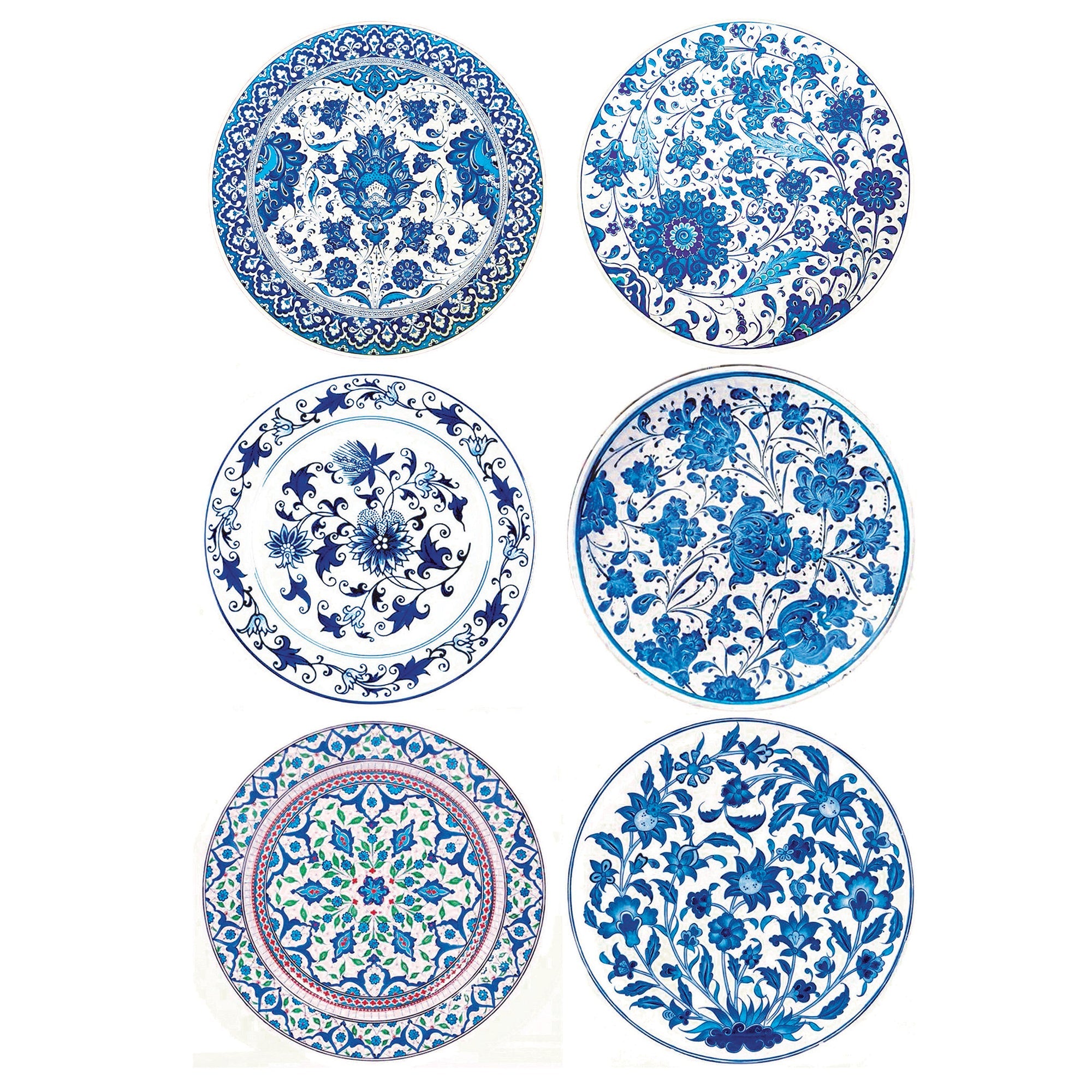Deco Transfer Sheet Aqua Mughal Mandala 10Inch X 7.5Inch 1Sheet Pbci Lb