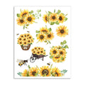 Deco Transfer Sheet Sunflower Valley 10inch X 7.5inch 1pc