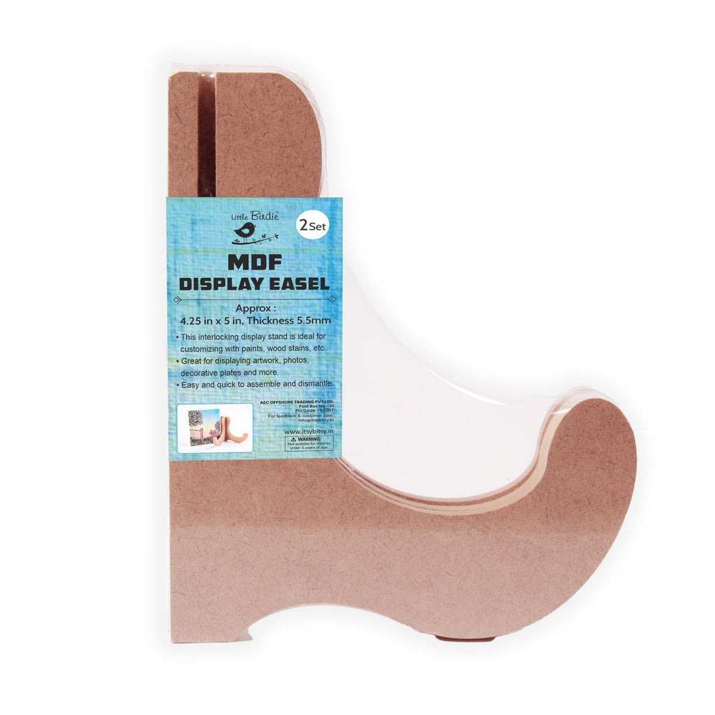MDF Interlocking Display Stand 4.5 X 5Inch 5.5Mm Thick Pack Of 2Pc Sw Lb