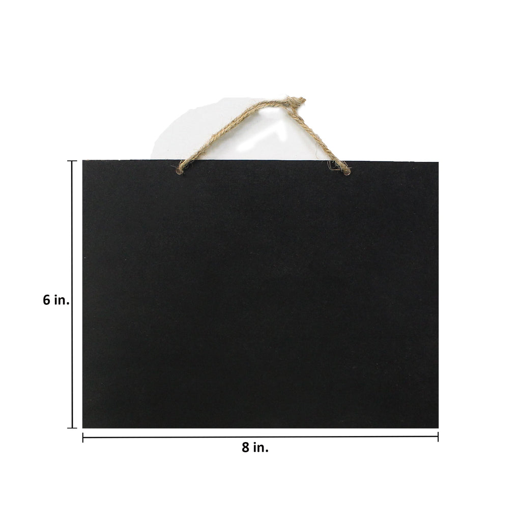 Creative Hanging Chalk Board Landscape Rectangular W8 X H6Inch 1.9Mm Thick 1Pc Pb Lb