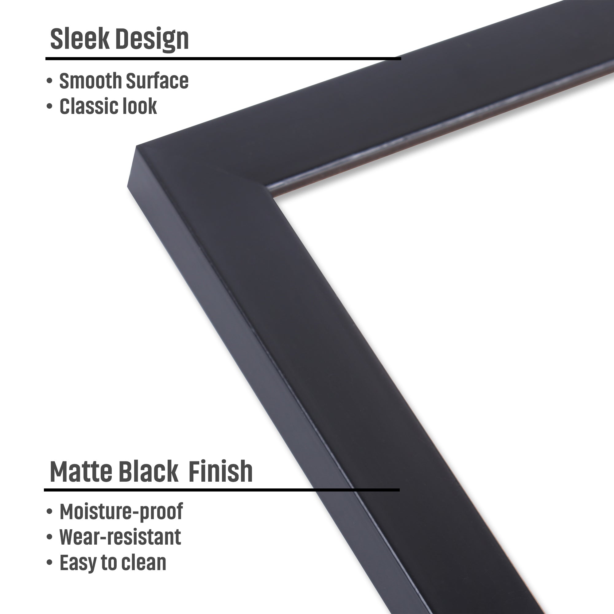 Canvas With Frame Narrow Black 5 X 7Inch 1Pc