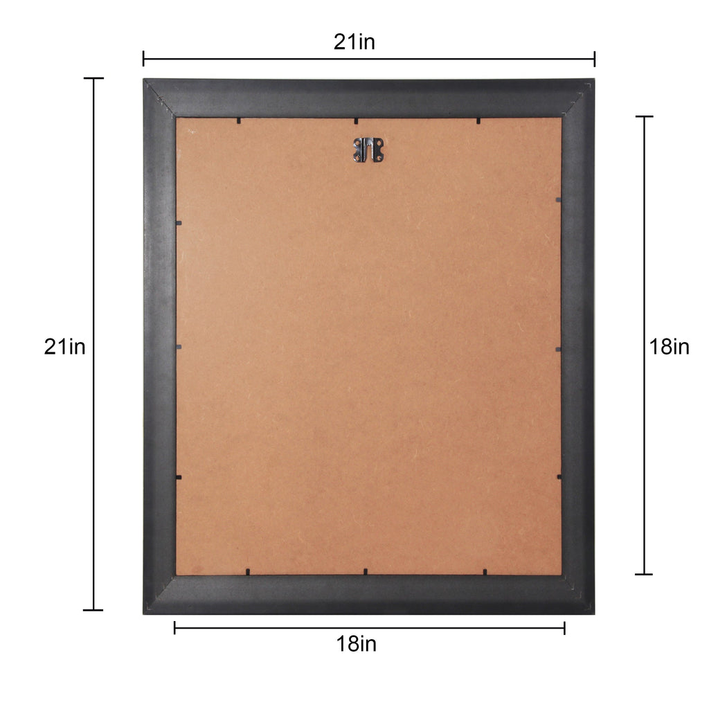 Canvas With Frame Victorian Black 18 X 18Inch 1Pc Sw Lb