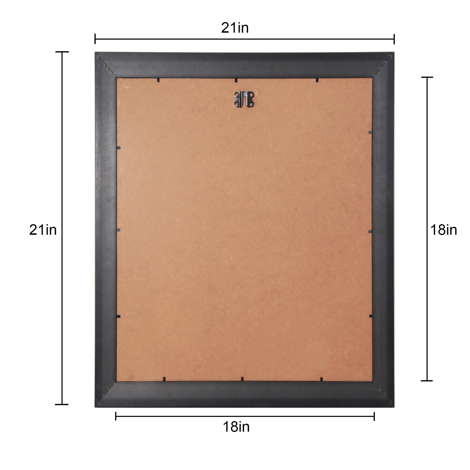 Canvas With Frame Victorian Black 18 X 18Inch 1Pc Sw Lb