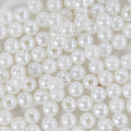 Pearl Beads Plastic 6mm White 20gm