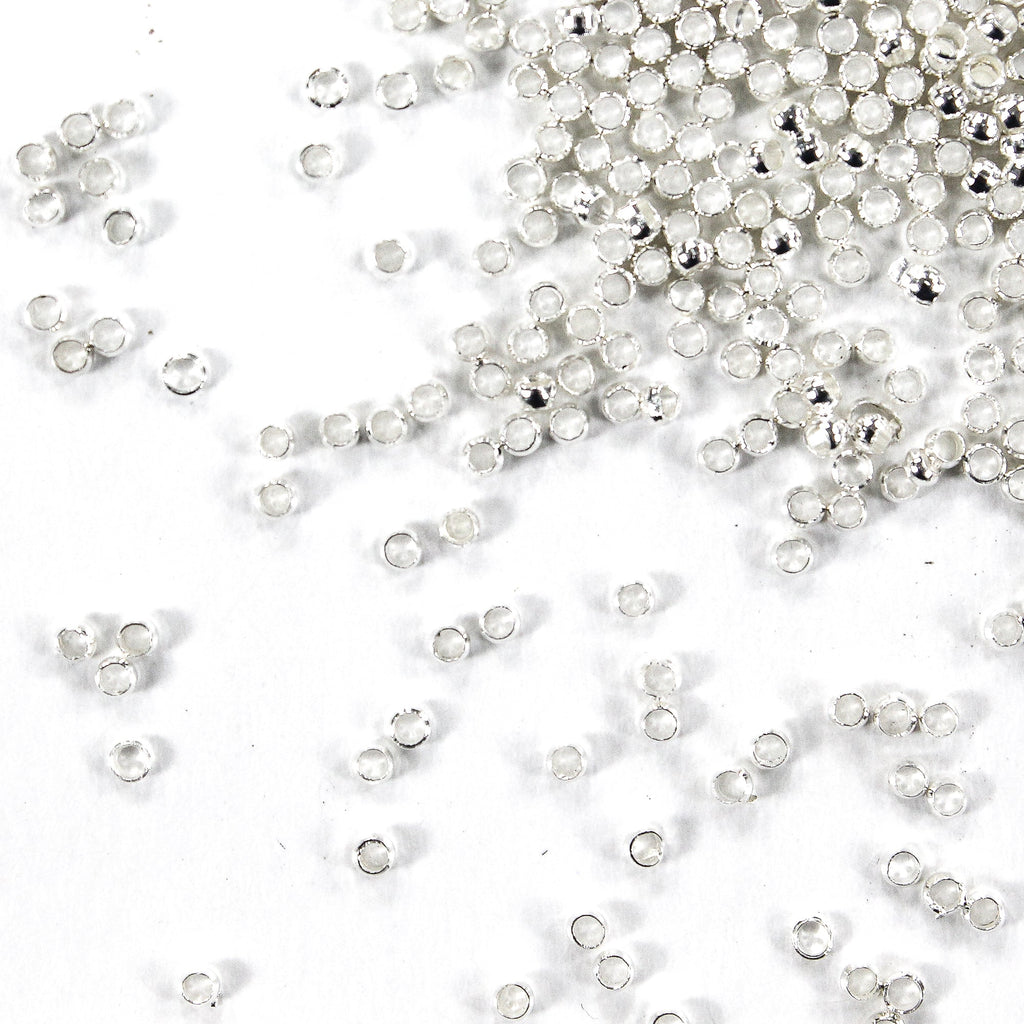Findings Crimp Beads 2mm Silver 5gm