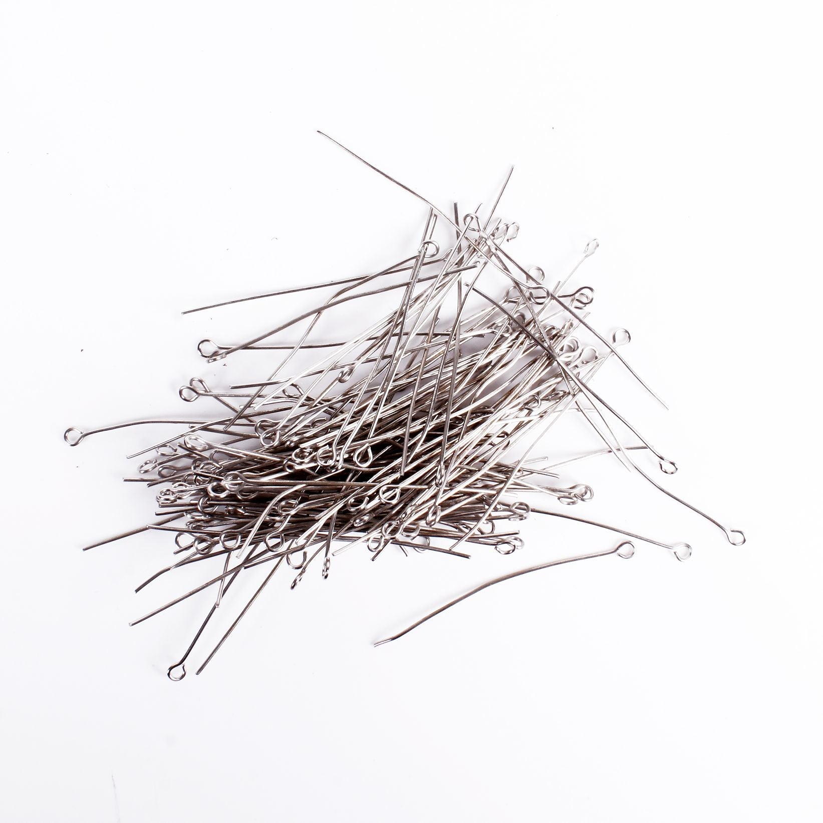 Findings Eye Pin 50Mm Nickel 25G