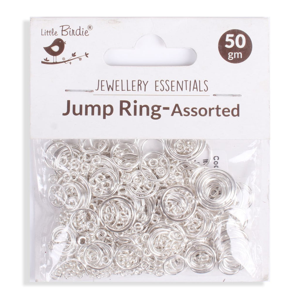 Findings Asst Jumpring - Silver 50G