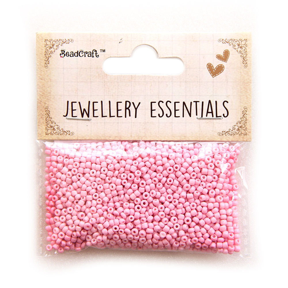 Seed Beads Pink 2Mm 30Gm