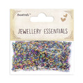 Bugle Beads Rainbow Mix 3Mm 30Gm