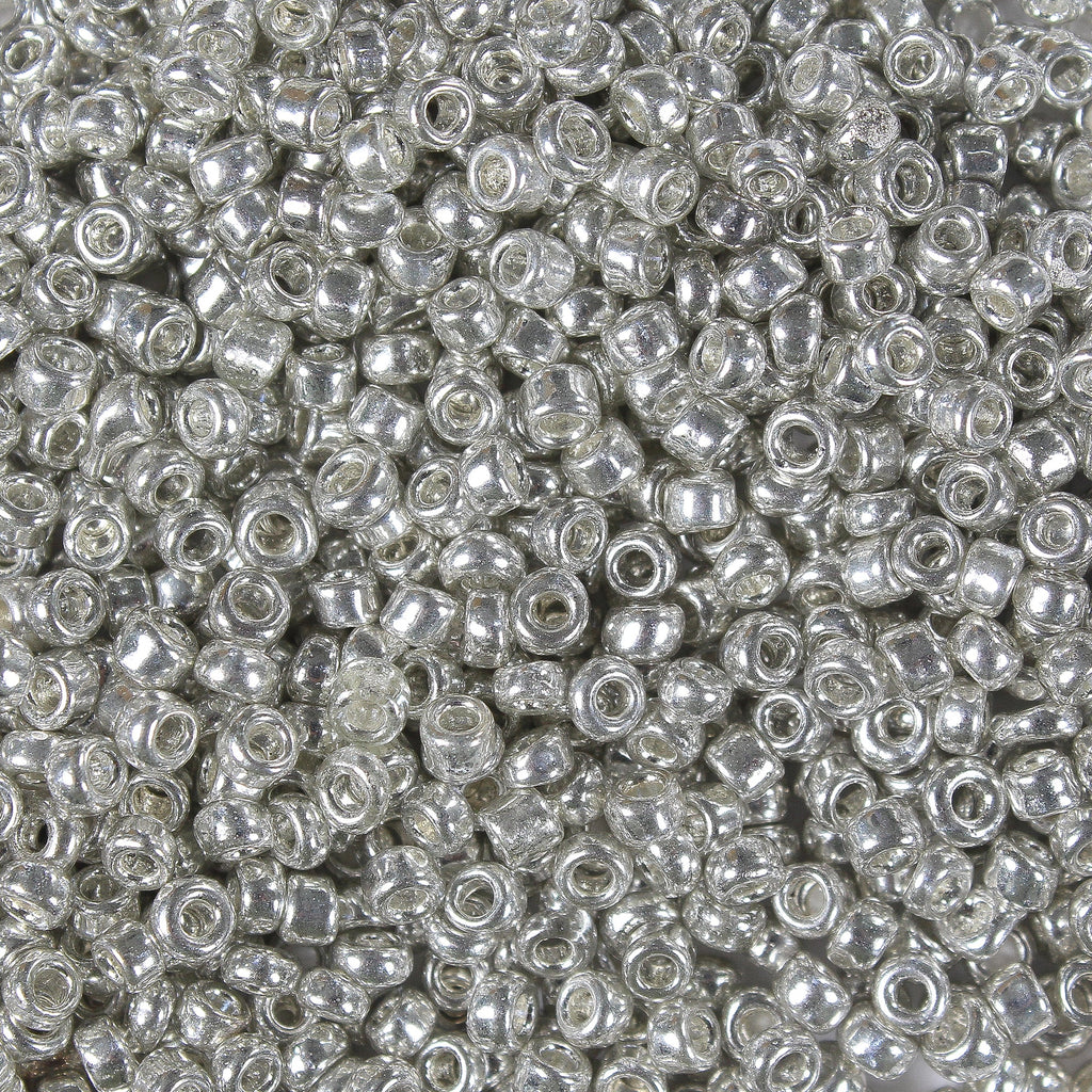 Seed Beads Silver 4Mm 30Gm