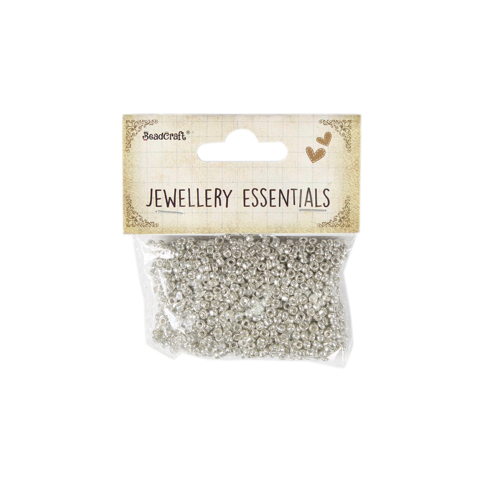 Seed Beads Silver 4Mm 30Gm