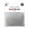 Seed Beads Transparent White 0.5Mm 30Gm