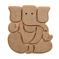 MDF Pre Marked Lord Ganesha With Hanging Sawtooth Hook Approx 7.5 X 8Inch 1Pc