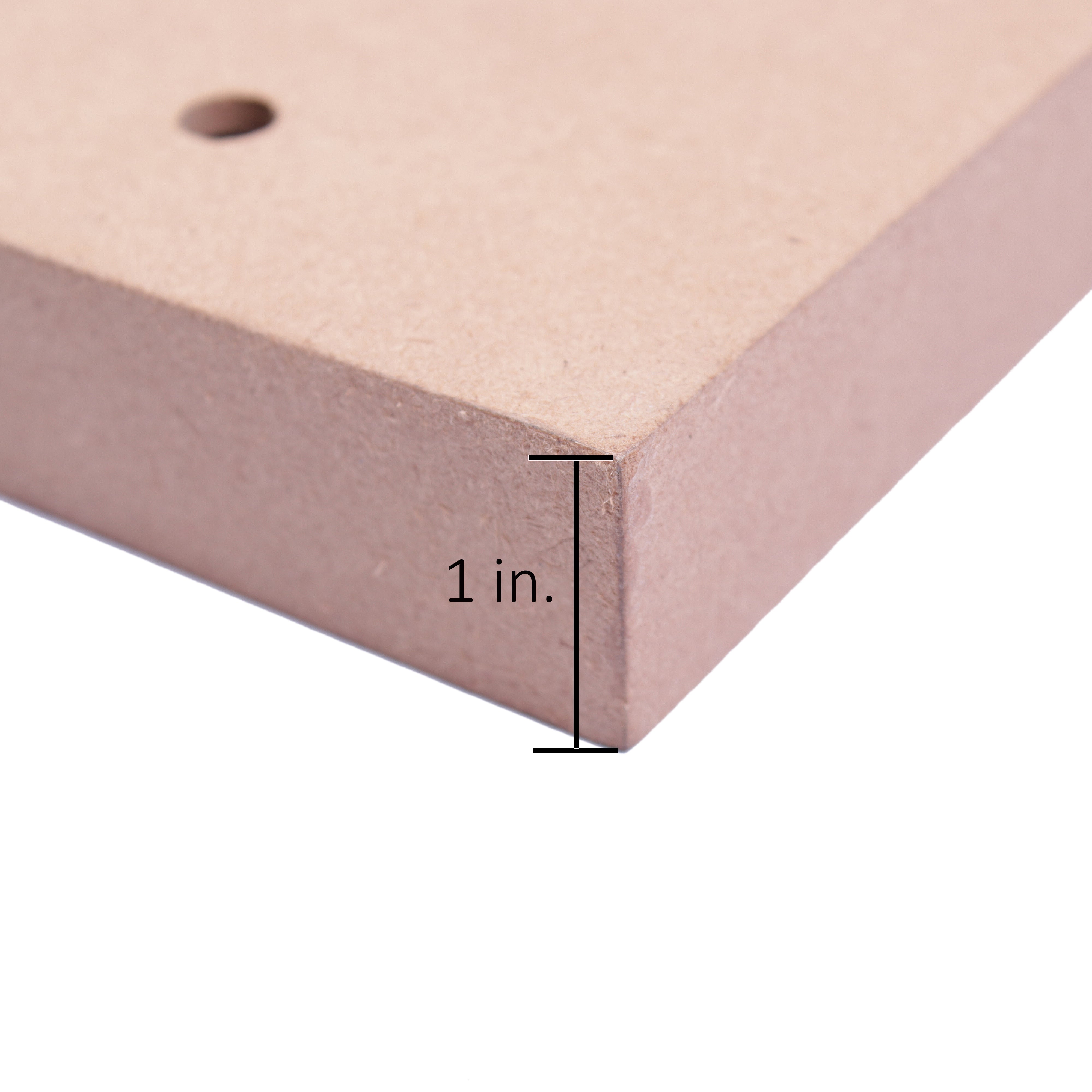 MDF Light Weight Art Panel 8 X 10 X 1Inch 5.5Mm Thick 1Pc Sw Lb