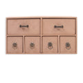 MDF Table Organizer Chest Of 6 Drawers Approx L30.4 X W10.1 X D15.2Cm 5.5Mm Thick 1Pc Lb