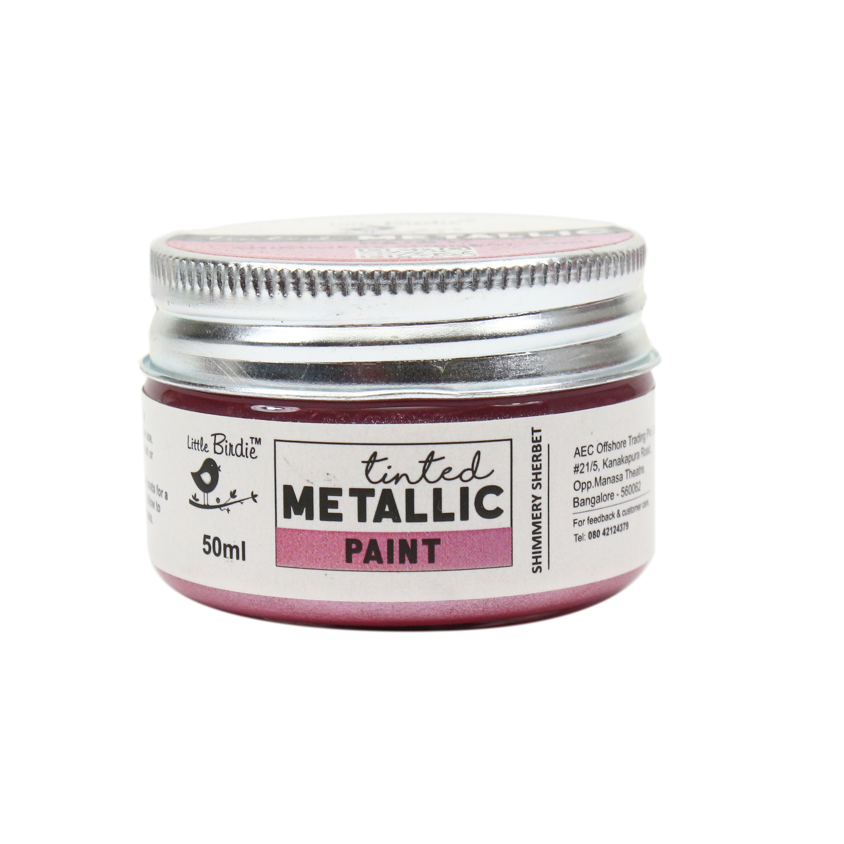 Tinted Metallic Paint Shimmery Sherbet 50Ml Bottle Lb - VC