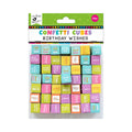 Confetti Cubes  Birthday Wishes 50Pcs Lb