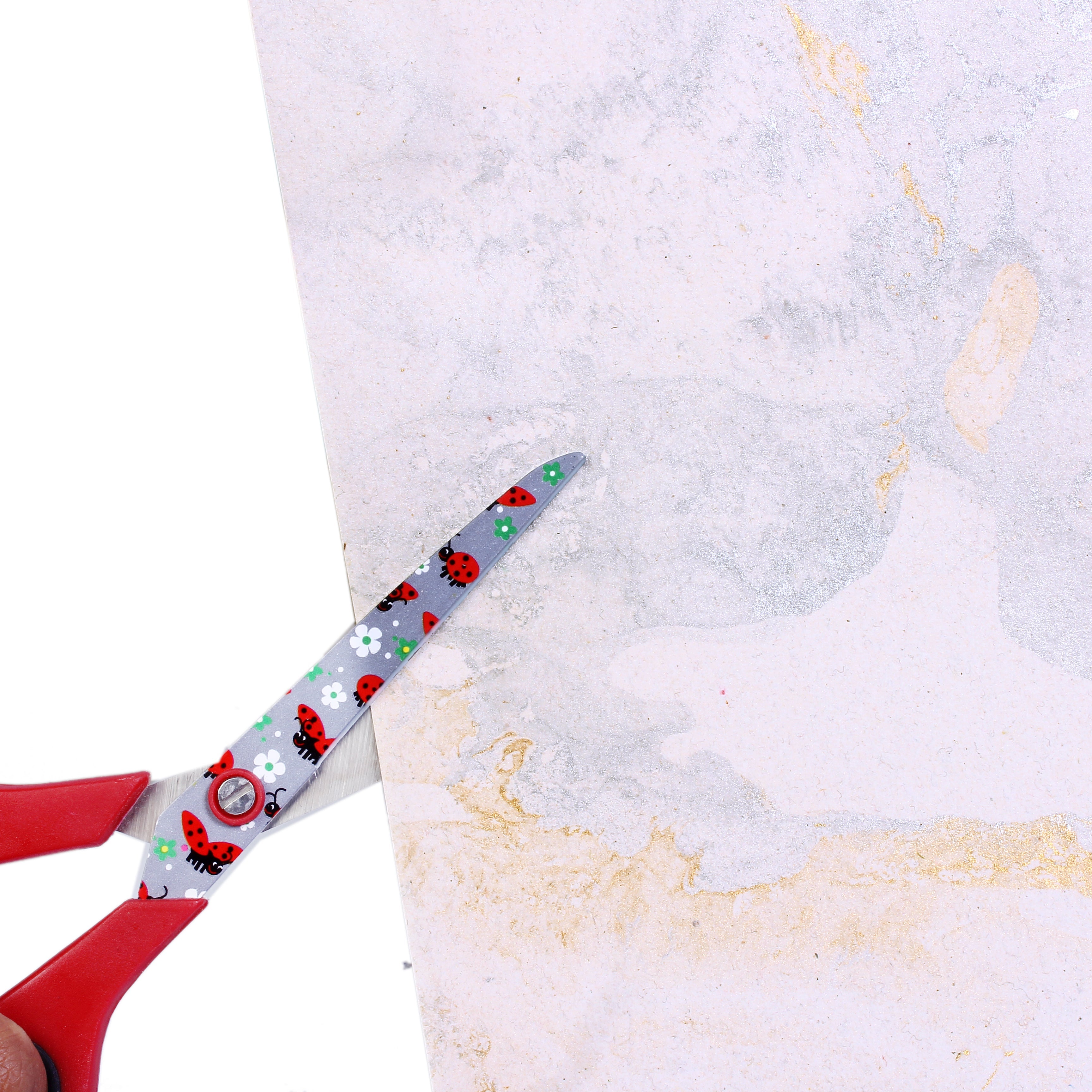 Marbled Paper Metallic Montage 12X12 Inch 200Gsm 1Sheet Lb