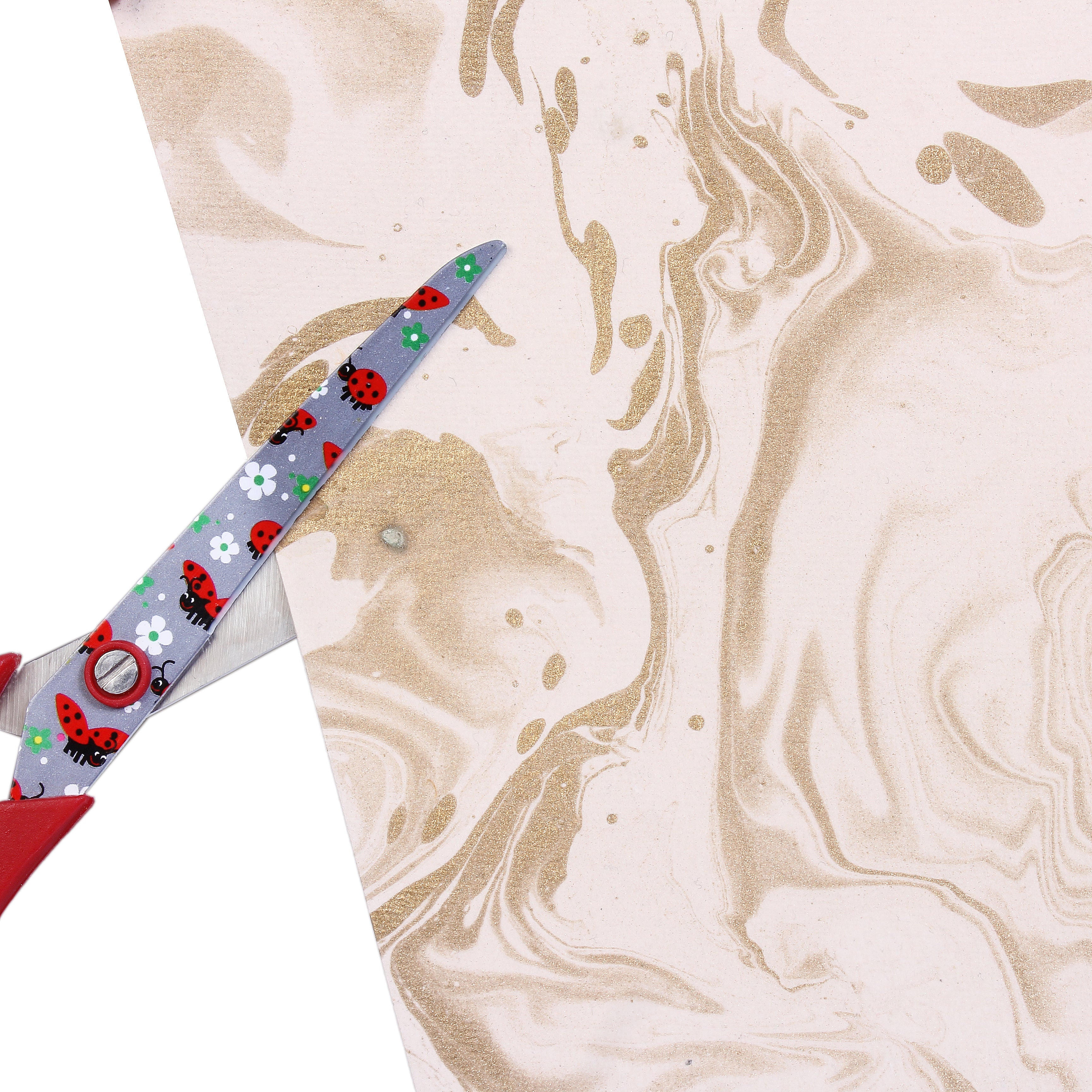 Marbled Paper Golden Glaze 12X12 Inch 200Gsm 1Sheet Lb