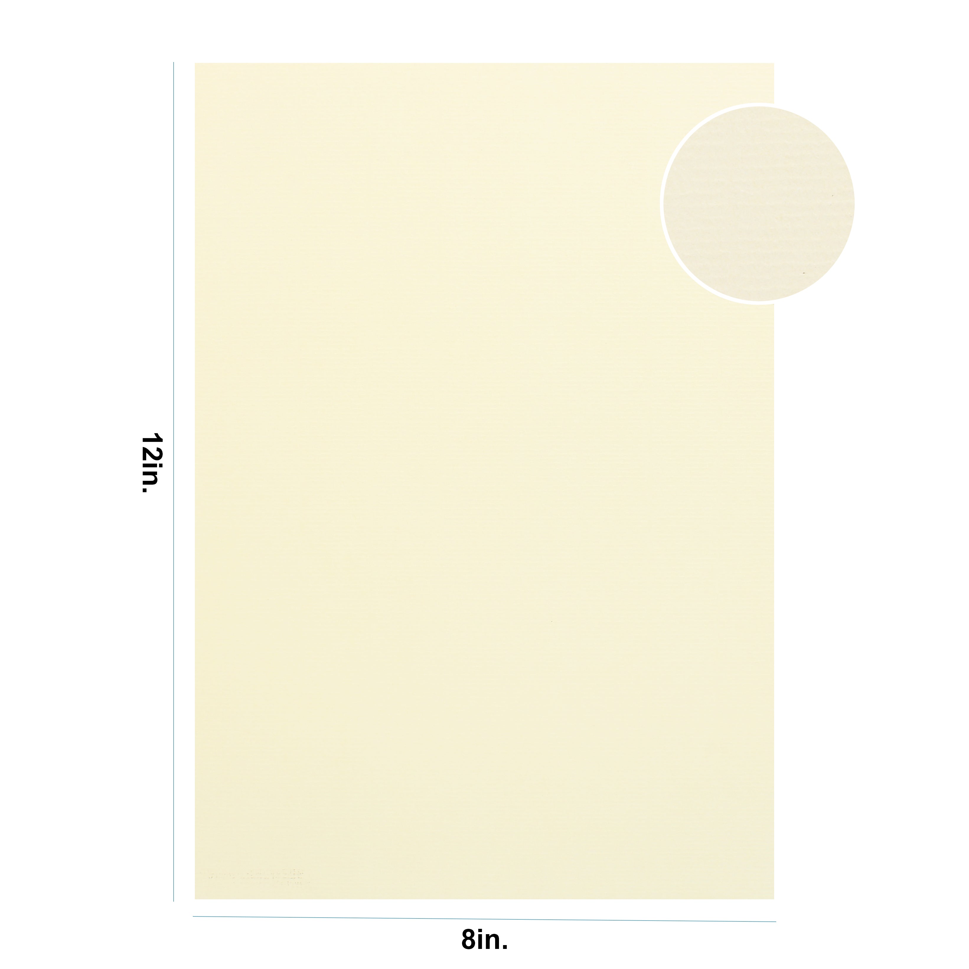 Card Stock Matte Embossed 220Gsm A4 Texture Paper Yellow  1Sheet Lb
