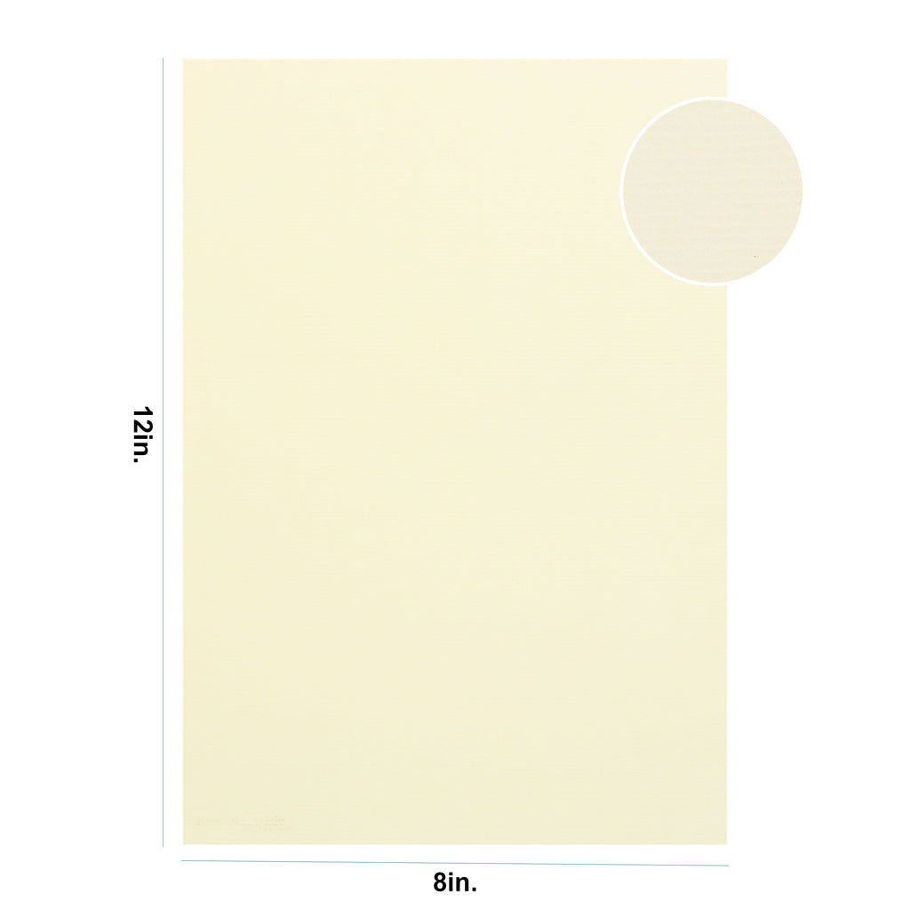 Card Stock Matte Embossed 220Gsm A4 Texture Paper Yellow  1Sheet Lb