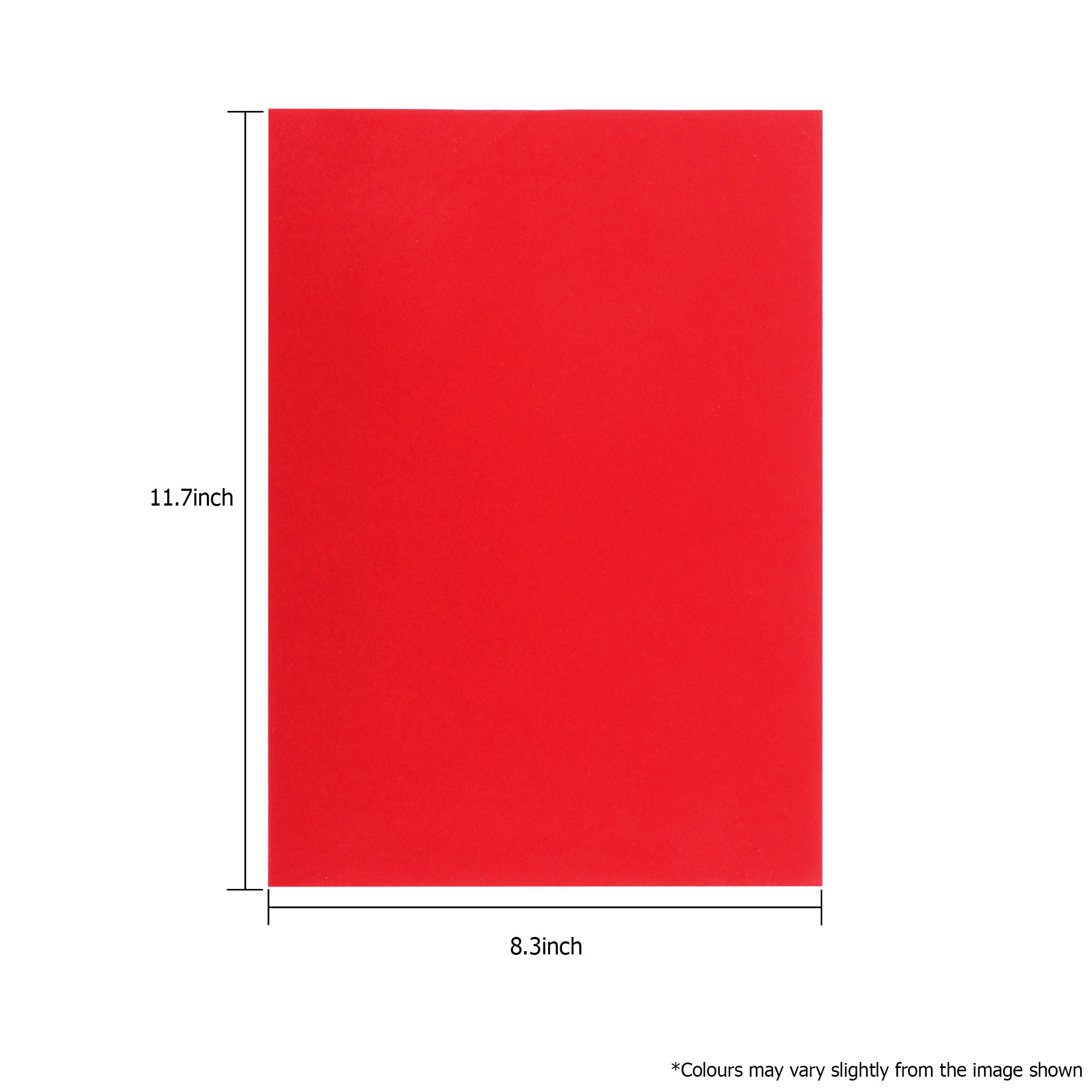 Flock Fabric A4 Red 1Sheet Lb