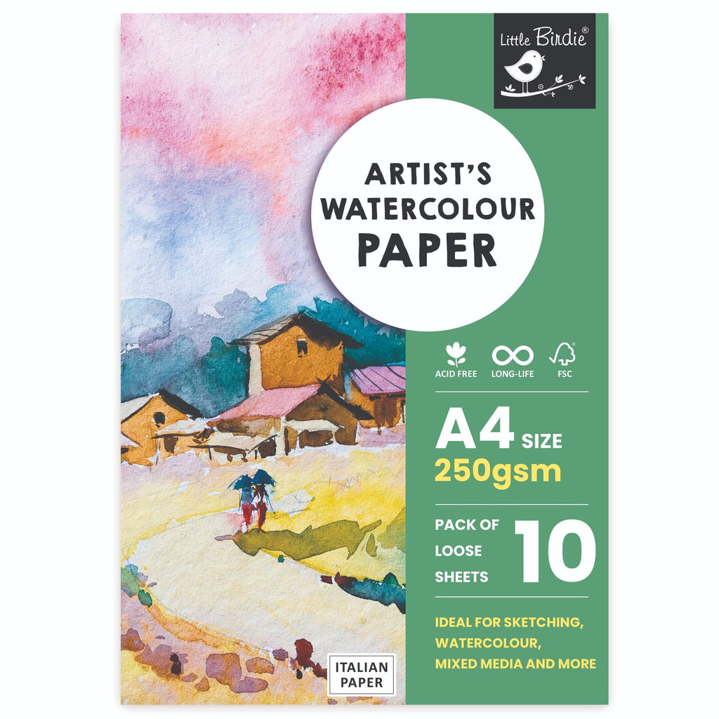 Artist`s Water Colour Paper A4 Size 250 Gsm Pack Of 10 Sheets