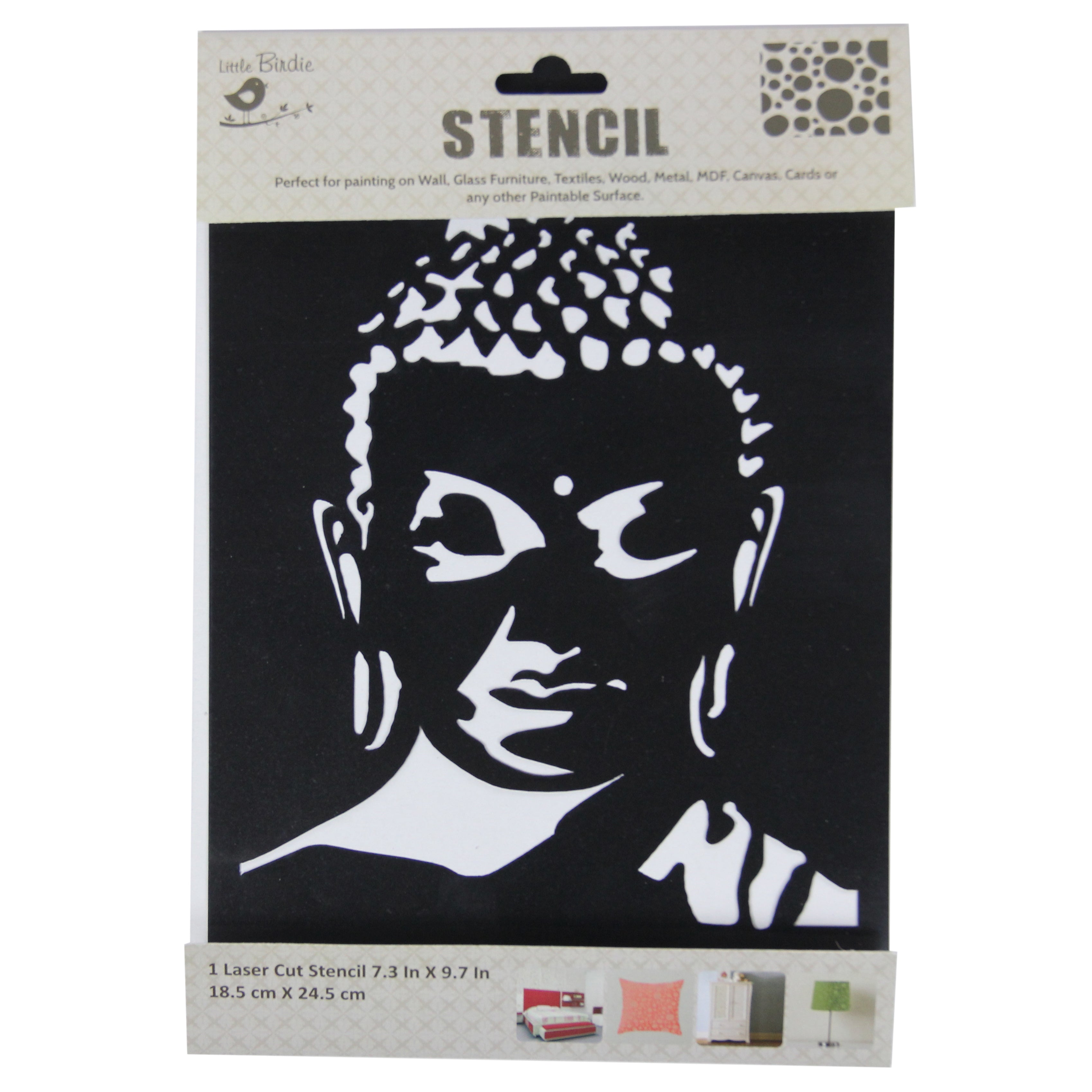 Stencil Buddhas Blessings 18.5X24.5Cm 1Pc Lb