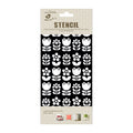 Stencil Flowerful 4X7 Inch 1Pc