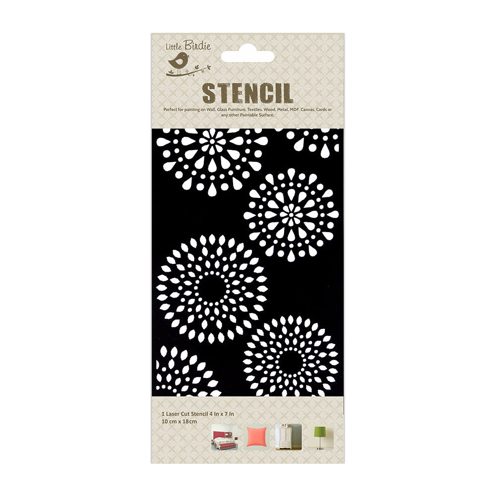 Stencil Doily Dou 4X7 Inch 1Pc