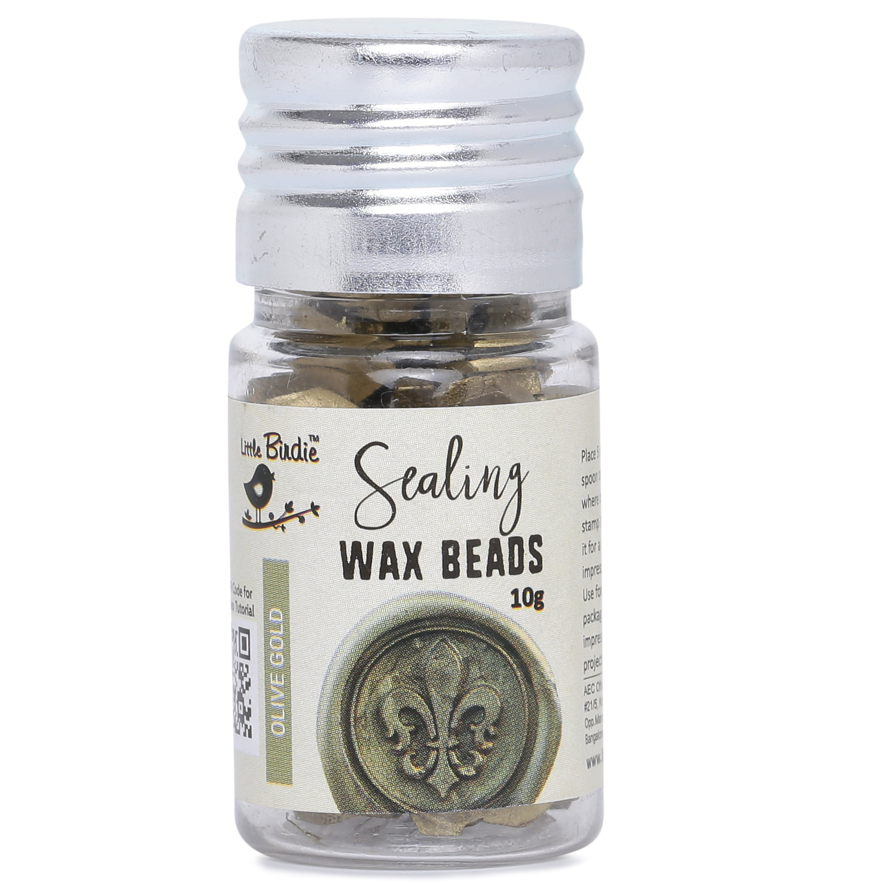 Little Birdie Sealing Wax Beads, 10gm - Olive Gold