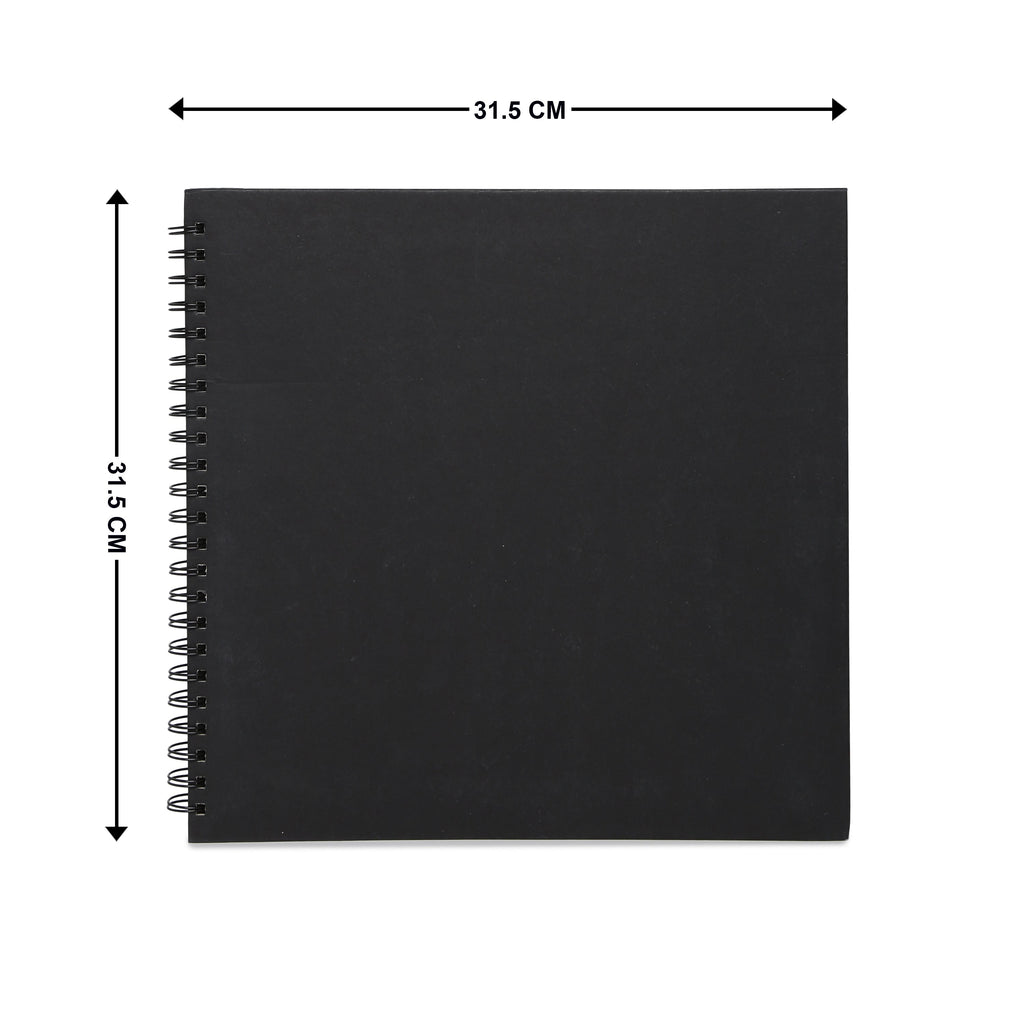 Little Birdie Scrapbook Album 12 x 12 - Black, 40 Sheets